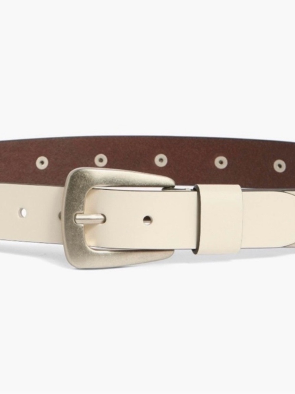 Classic Cream Reversible Women's Belt